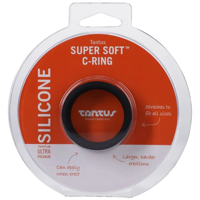 Tantus Male Sex Toys Soft CRing Onyx