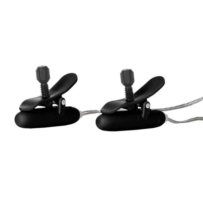Anal California Exotic Black Heated Vibrating Nipple Teasers