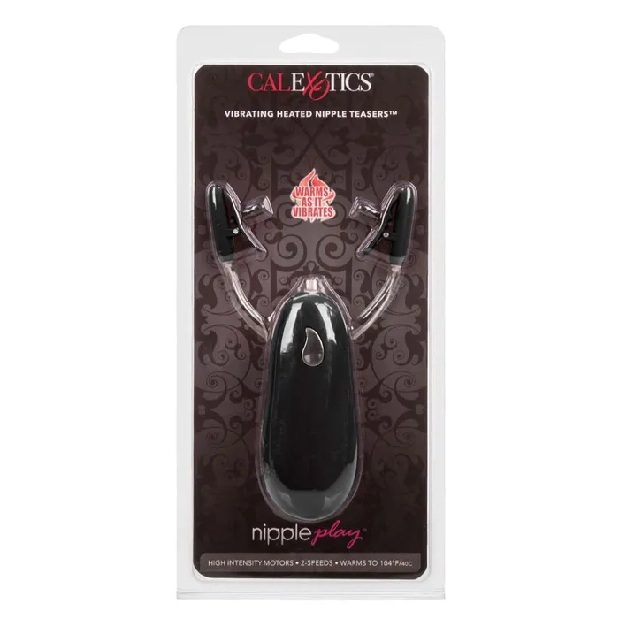 Anal California Exotic Black Heated Vibrating Nipple Teasers
