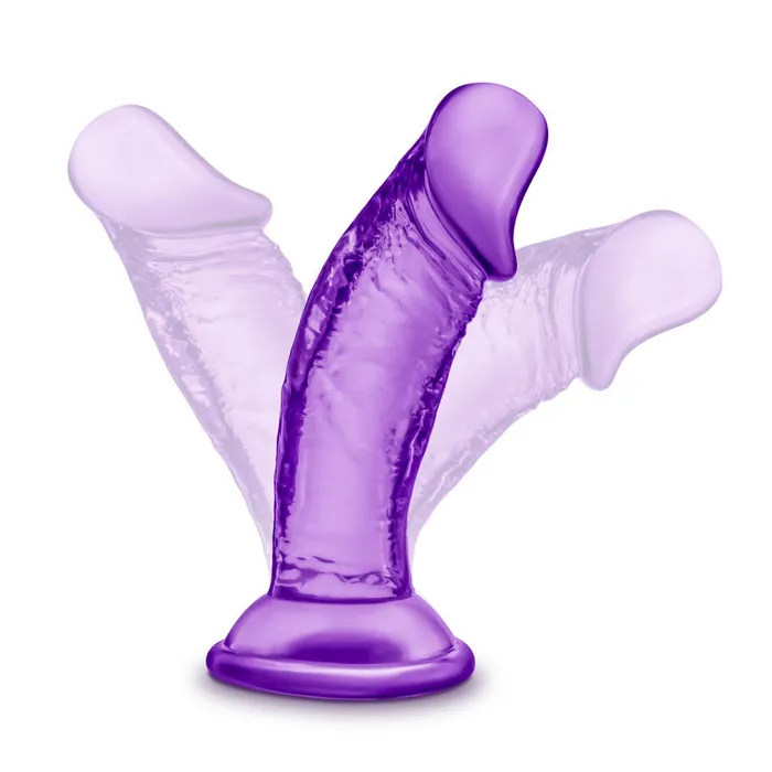 Blush Sweet n Small 4 Purple Realistic Small Vacuum Base Dildo Dildos