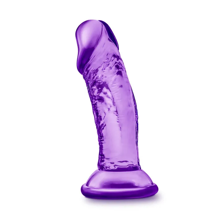 Blush Sweet n Small 4 Purple Realistic Small Vacuum Base Dildo Dildos