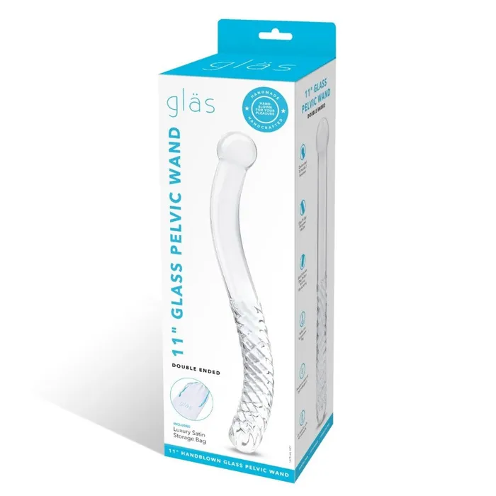 Gls 11 Double Ended Glass Pelvic Wand Dildo Glas Dildos