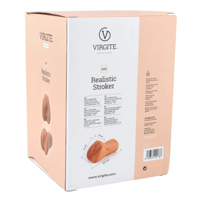 Realistic vagina and anus masturbator Virgite R19 Virgite Male Sex Toys
