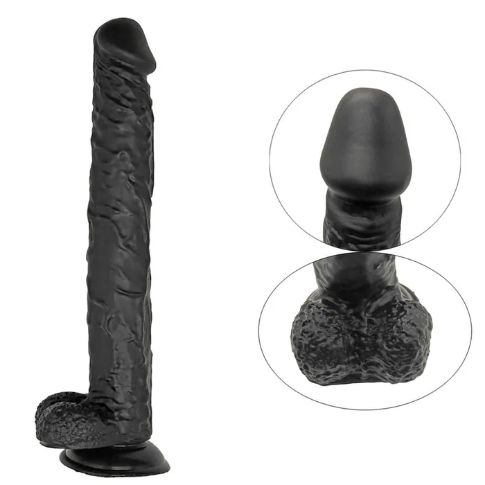 MD Anal MD Laser Super XLarge Realistic Dildo Anal Snake 40cm Black