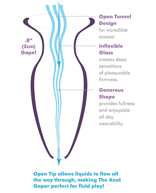 Anal Pipedream Products Anal Fantasy Ellite Anal Glass Gaper Clear