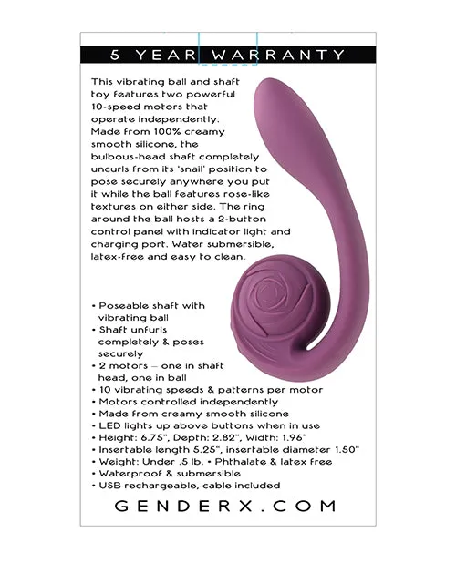 Gender X Poseable You Purple Evolved Novelties INC Vibrators