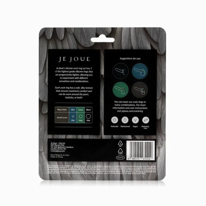 Silicone Cock Ring Trio by Je Joue Je Joue Male Sex Toys