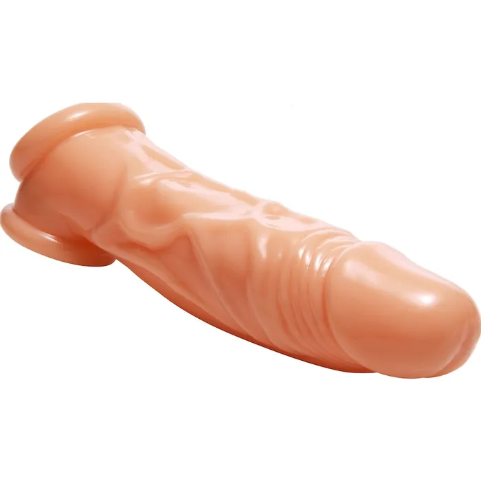 Size Matters Realistic Flesh Penis Enhancer Ball Stretcher 820cm Flesh Size Matters Male Sex Toys