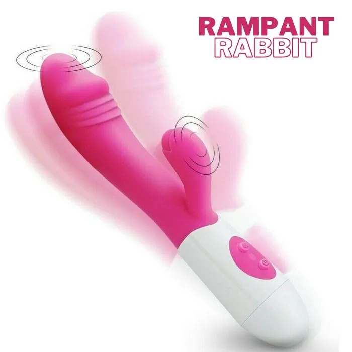 Spanksy Silicone Rabbit Vibrator 30 Function Waterproof Spanksy Female Sex Toys
