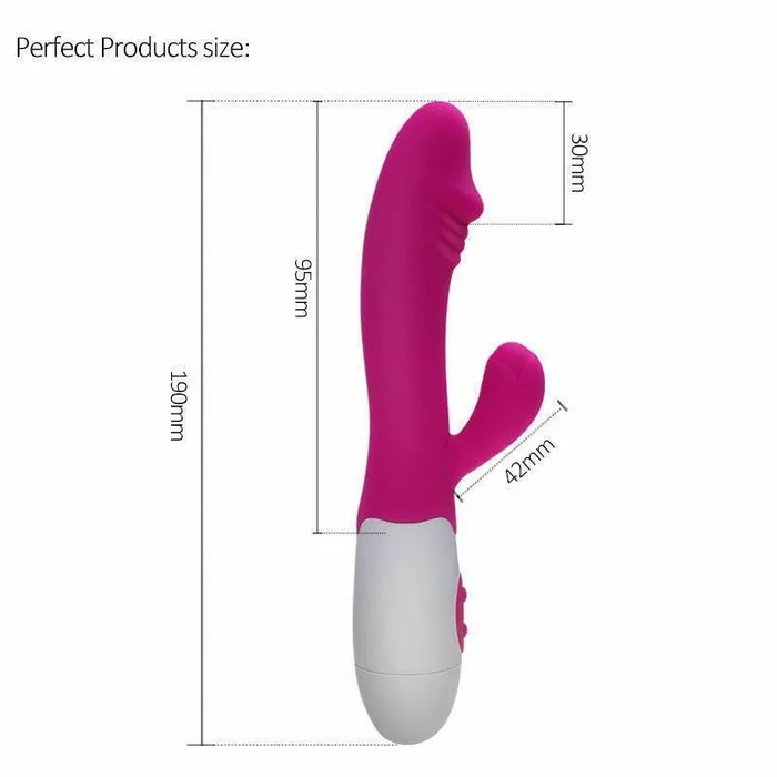 Spanksy Silicone Rabbit Vibrator 30 Function Waterproof Spanksy Female Sex Toys