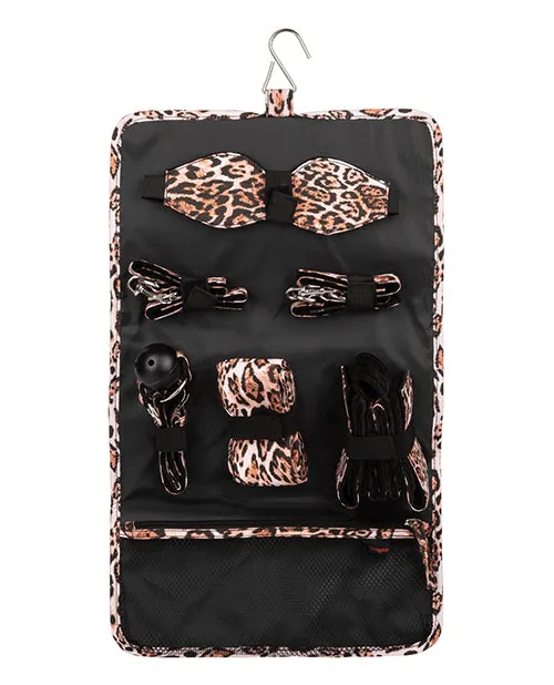 Unleashed Surrender Set Animal Print California Exotic Novelties Anal